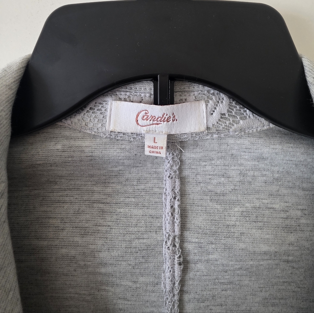 Candie's Light Heather Grey Blazer - Picture 2 of 15